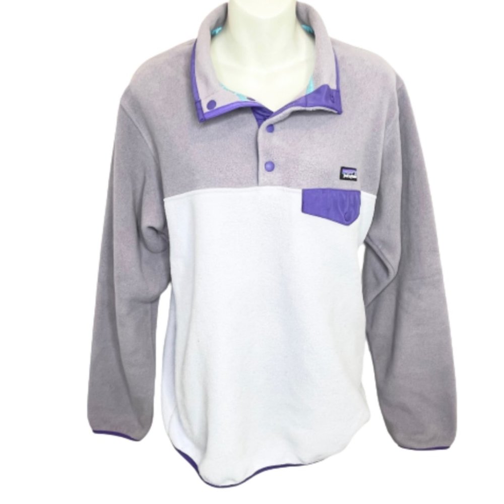 Patagonia Synchilla Purple Fleece Pullover - L